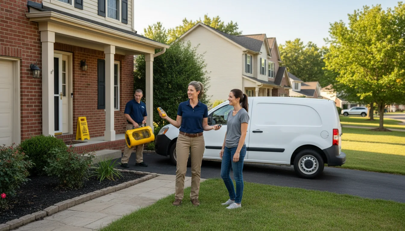 Residential water damage restoration in Broadview, IL